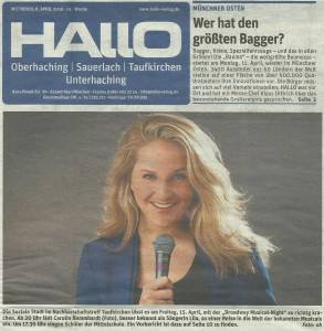 Hallo-Titelseite: Musical Konzert mit Sängerin Lila